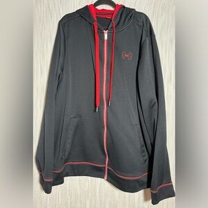 Under Armour Black Hoodie with Red Logo